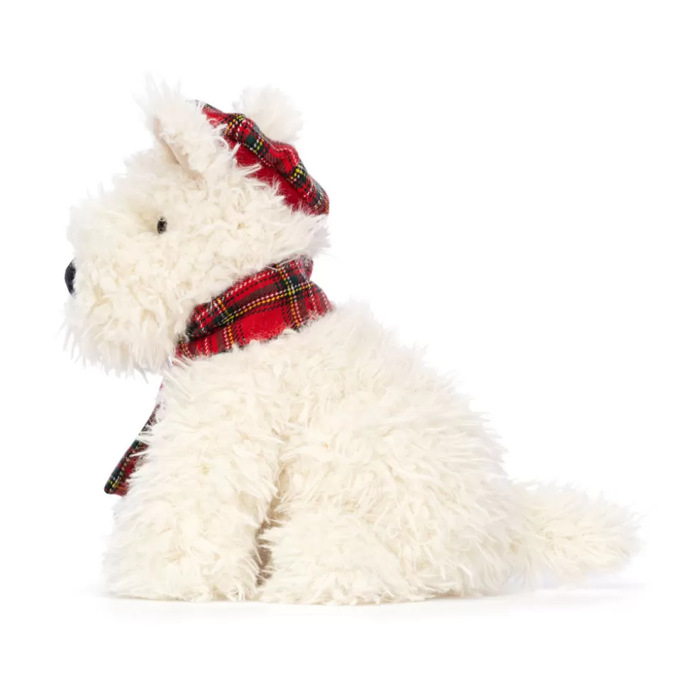 Jellycat Scottie Dog Munro - Doudou d'Hiver Réconfortant et Compagnon Câlin