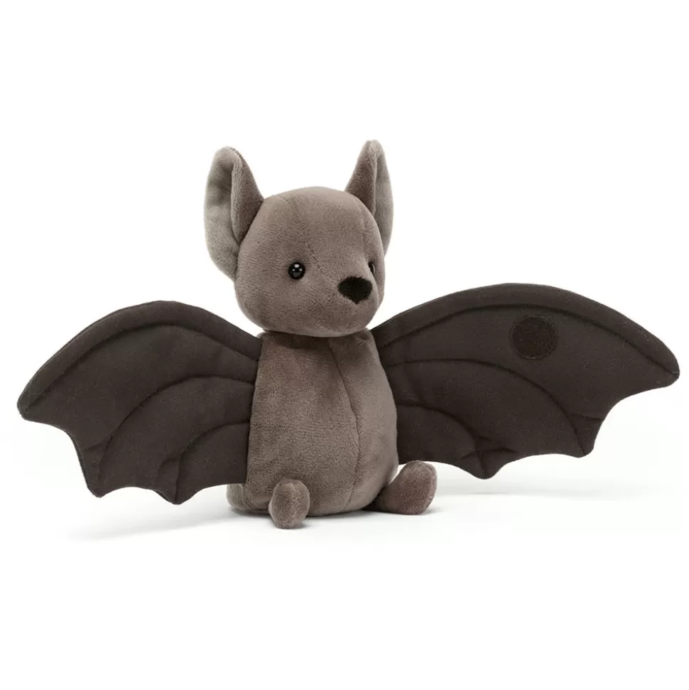 Nounours Chauve-Souris Velouté Brun - Doudou Sensoriel en Peluche Confortable (Nouveau Design 2024) Câlins Doux pour Enfants et Adultes - Création Jellycat Édition Limitée