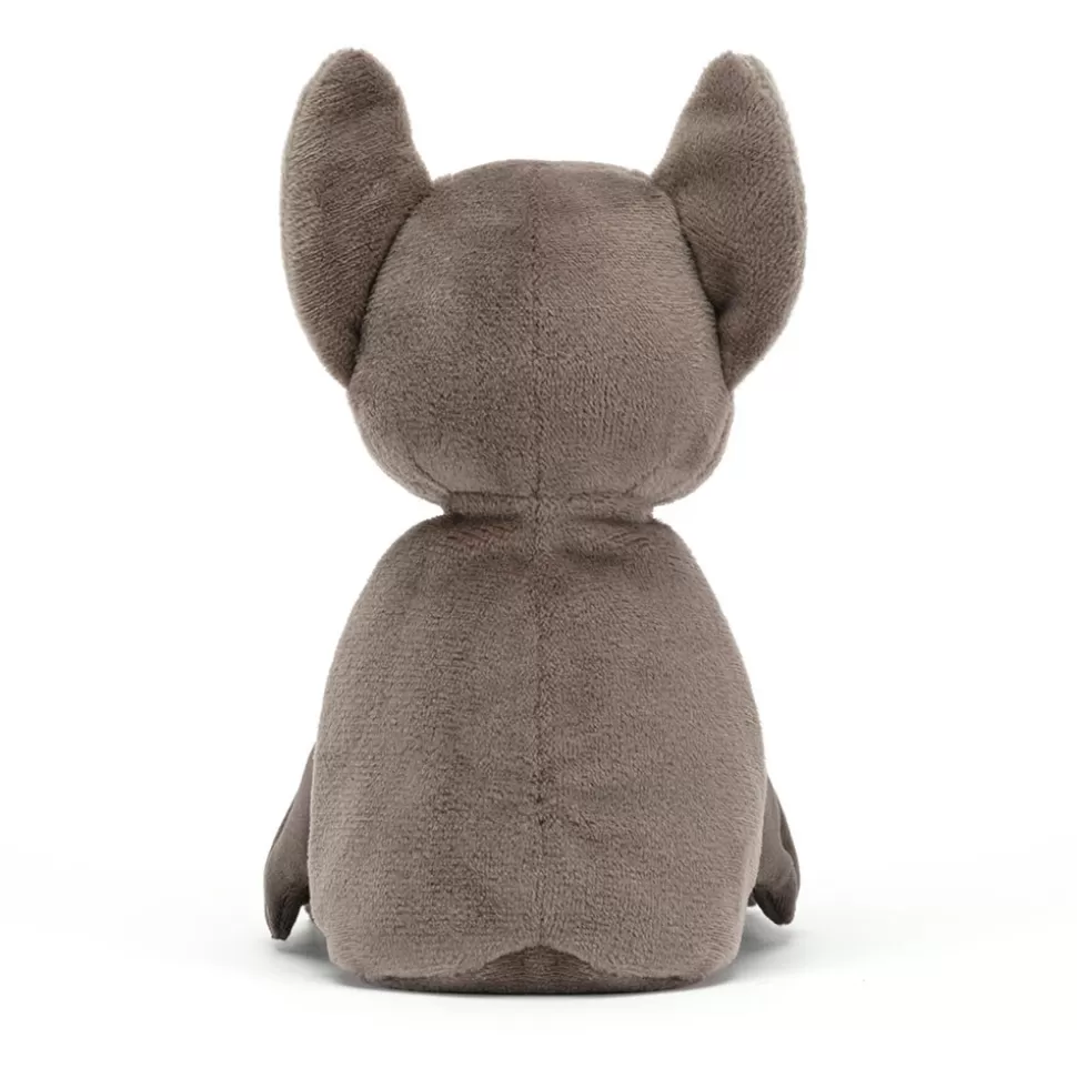 Nounours Chauve-Souris Velouté Brun - Doudou Sensoriel en Peluche Confortable (Nouveau Design 2024) Câlins Doux pour Enfants et Adultes - Création Jellycat Édition Limitée